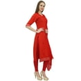 thumbnail image 4 of Atasi Readymade Salwar Pants Embroidered Red Cotton Salwar Kameez Suit Indian Dress - 22, 4 of 6