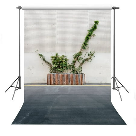 Image of MOHome Photo Background 5x7ft Wall and Green Plants Photography Backdrop Props