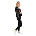 thumbnail image 5 of Jollidays Women's Sequin Sleeve Christmas Gnome Cardigan, Sizes S-XXL, 5 of 5