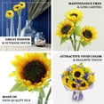 thumbnail image 4 of Efavormart 3 Stems 17" Yellow Tall Artificial Sunflower Bouquet, Sunflower Stems Wedding Ceremonies, Bouquet - for Table Centerpieces, Birthday, Parties, Home, Garden, Vase Decorations, 4 of 10