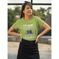 thumbnail image 2 of Planet Earth Illustration T-Shirt Women -Image by Shutterstock, Female Small, 2 of 4