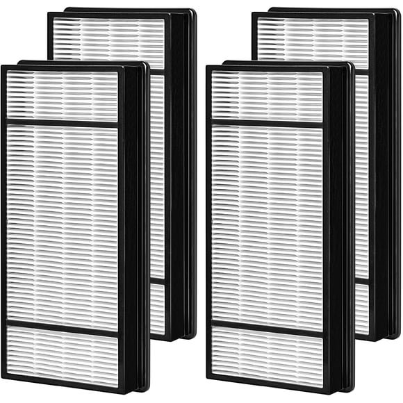 4 Pcs Filtre de Remplacement HEPA Véritable H Compatible avec les Purificateurs d'Air Honeywell Filtres HRF-H1 HRF-H2, Compatible avec Honeywell HEPA050, HEPA06