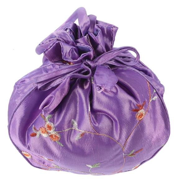 Ethnic Style Handbag  Purse Decor Drawstring Women Decorative Small for Miss