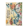 thumbnail image 2 of YAZAOO Square Tablecloth Enjoy Your Bicycle Pattern Tableclothes, 2 of 9