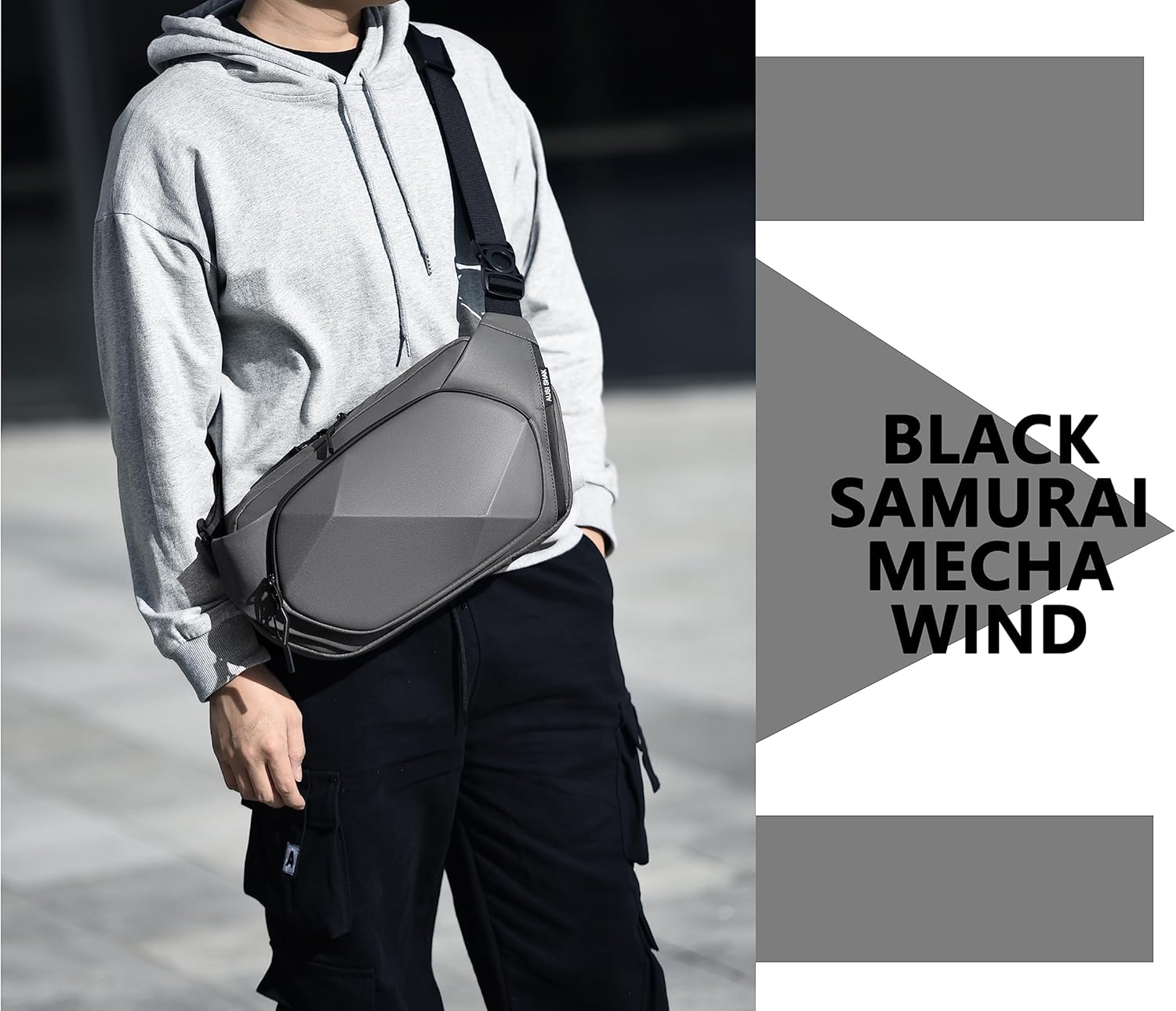 FSD.WG Men's Multifunctional Sling Bag - Waterproof Large Capacity Chest Bag for Travel & Commute