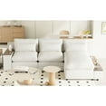 thumbnail image 3 of 3 L-shaped With Removable Cushions And 2 Storage Spaces, Beige , For Apartment Use Back 3, Beige, Fascinating, 3 of 6