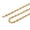 Gold, variant on HZMAN Stainless Steel Necklace for Men Hip Hop Polished Silver Gold Chain Coffee Bean Chain Necklace Jewelry Gift (20in)