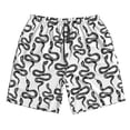 thumbnail image 5 of Goofa Hand Drawn Snake Printed Mens Swim Trunks Summer Quick Dry Short Beach Swimwear Bathing Suits-Large, 5 of 9