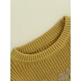 thumbnail image 6 of Musuos Baby Girl Casual Sweaters 3 6 9 12 18M Cute Long Sleeve Letter Embroidery Knit Pullover Infant Tops, 6 of 10