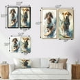 thumbnail image 4 of Designart "Dog Riding the Waves Like a Pro I" Dog Framed Wall Art Set Of 2 - Brown Animals Frame Gallery Set For Office Decor, 4 of 7
