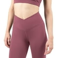 thumbnail image 2 of YITTY Active Women's Ultraluxe Crossover High-Waist Legging, Athleisure, 4-Way-Stretch, Moonlight Mauve, M, 7/8 Length, 2 of 7