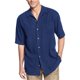 thumbnail image 1 of Tommy Bahama Catalina Twill SS Button Up Shirt para hombre, azul, mediano, 1 of 1