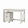 thumbnail image 1 of Bush Furniture Key West 48W Writing Desk with 2 Drawer Mobile File Cabinet in Linen White Oak, 1 of 6