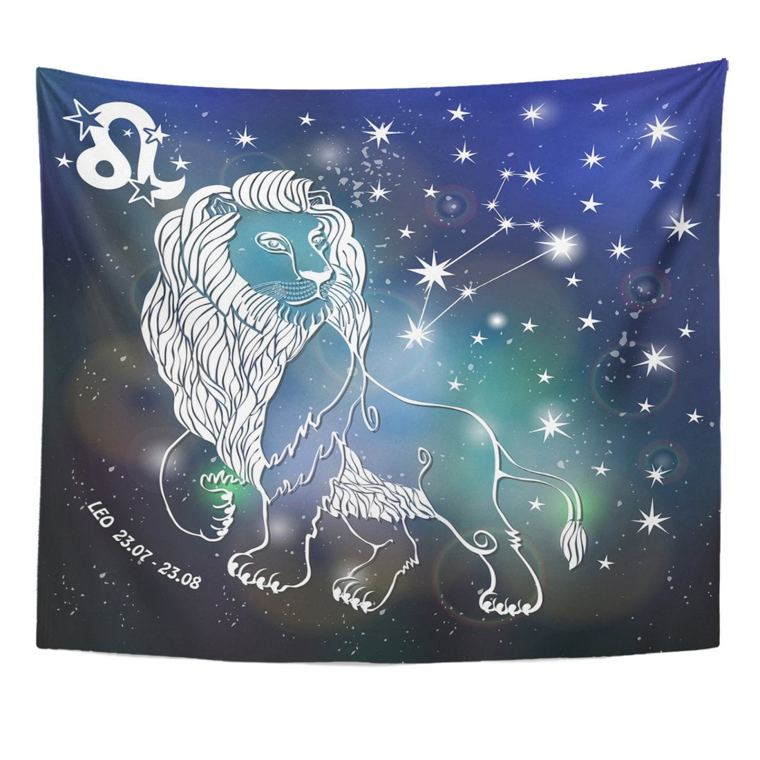 REFRED Leo Zodiac Sign Lion Horoscope Constellation Stars Abstract
