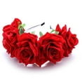 thumbnail image 2 of Elegante rosa flores banda para el cabello accesorios para fotos de aro para el cabello para bodas, fiestas, cosplay, vacaciones, 2 of 5