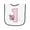 White and Navy, variant on Inktastic Pink Ladybug 1st Birthday Baby Terry Cloth Bib