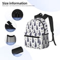 thumbnail image 5 of Fotbe Blue Leaves Lightweight Casual Laptop Backpack for Men and Women, Daily use Waterproof backpack, Backpack for College, 5 of 8
