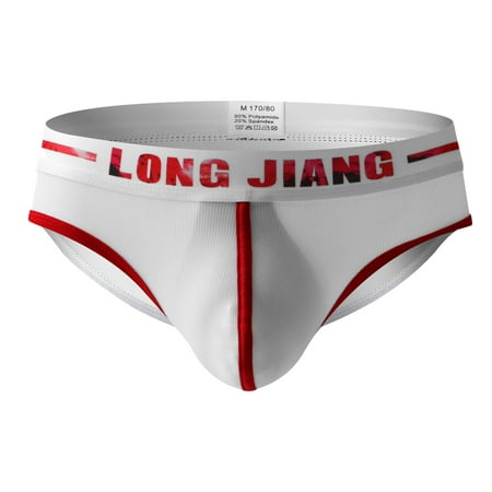 

Gubotare Men Boxers Men s Cheeky Pouch Briefs Bugle High Stretch Bikini Underwear Low Rise Half Back Under Panties for Men White S