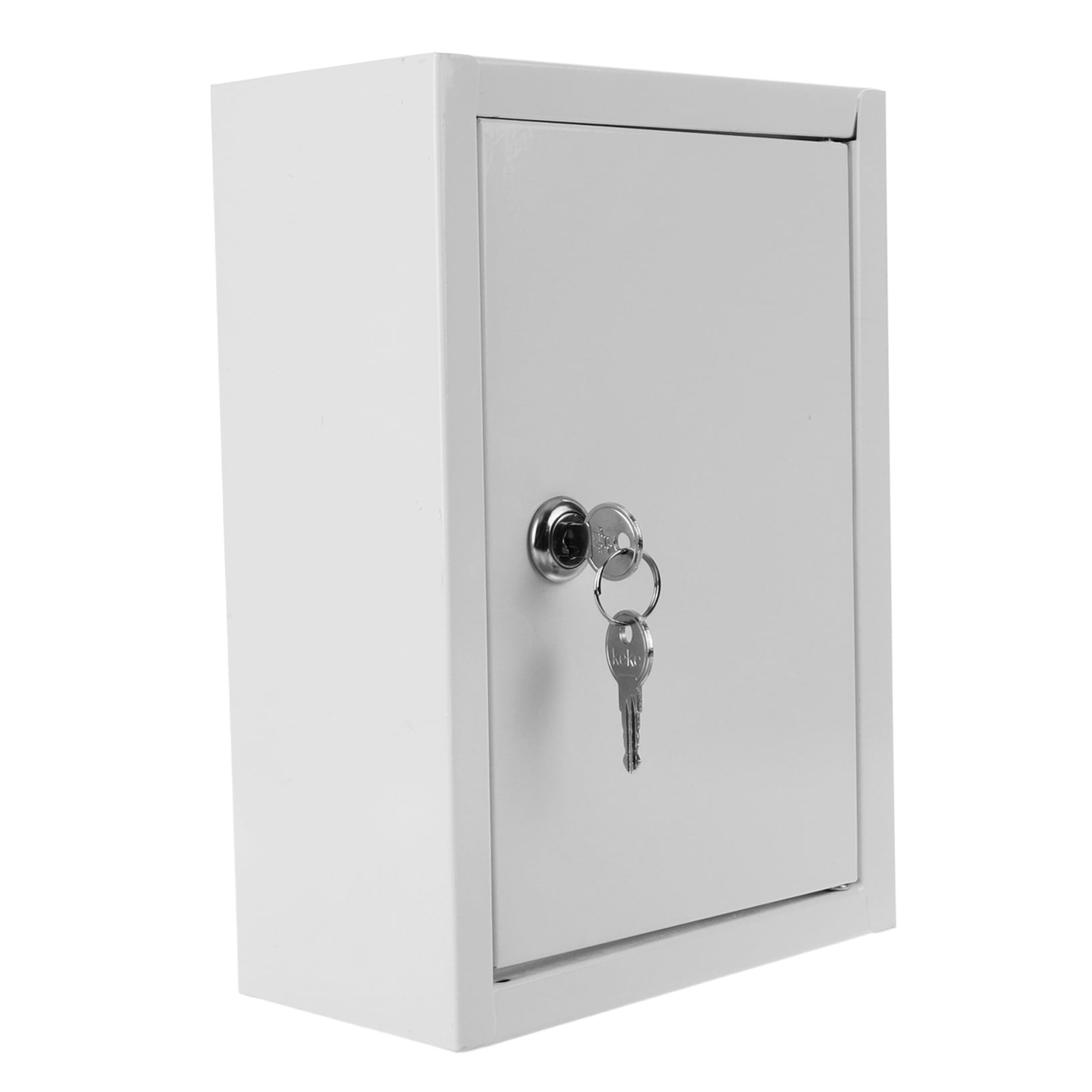 HONMEET Locking Mailbox for Home Use Wall Mount Milk Box White 1Pack