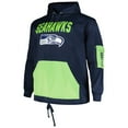thumbnail image 2 of Men's Fanatics College Navy Seattle Seahawks Big & Tall Pullover Hoodie, 2 of 3