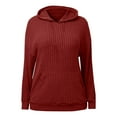 thumbnail image 6 of BFHHYA Kids Girls Ribbed Knit Hooded Sweatshirt Drop Shoulder Long Sleeve Pullover Casual Basic Top for Daily Commutes (4-14Y), 6 of 7