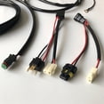 thumbnail image 5 of Phyun 12V Single Car Led Light Bar Wiring Loom Harness High Beam Quickly Turn 9005/H4 High Beam Driving Light, 5 of 5