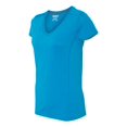 thumbnail image 2 of Gildan Performance V-Neck Tech T-Shirt (G47V) Marble Sapphire, L, 2 of 2