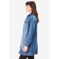 thumbnail image 3 of Roaman's Women's Plus Size Long Denim Jacket, 3 of 6