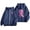 Blue, variant on 2024 Popular Women's Autumn And Winter Cancer Day Ribbon Feather Print Zipper Long Sleeve Pocket Drawstring Casual Sports Hooded Sweatshirt Sweaters Women Sleep Womens Graphic Long Sleeve Women