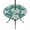 Teal White Seafoam8, variant on Round Outdoor Tablecloth with Umbrella Hole and Zipper, Red Coastal Starfish Tablecloth with Elastic Waterproof, Ocean Sea Shells Nautical Marine Patio Table Covers for 55" - 60" Picnic Pool Tables