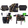 thumbnail image 5 of Pocket Tool Belts with Quick Release Buckle, Heavy Duty Detachable Adjustable Utility Belt, Multi-pocket Work Apron for Electrician Carpenter Construction, 5 of 7