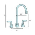 thumbnail image 2 of Modern Widespread Lavatory Faucet in Polished Brass Finish, 2 of 2