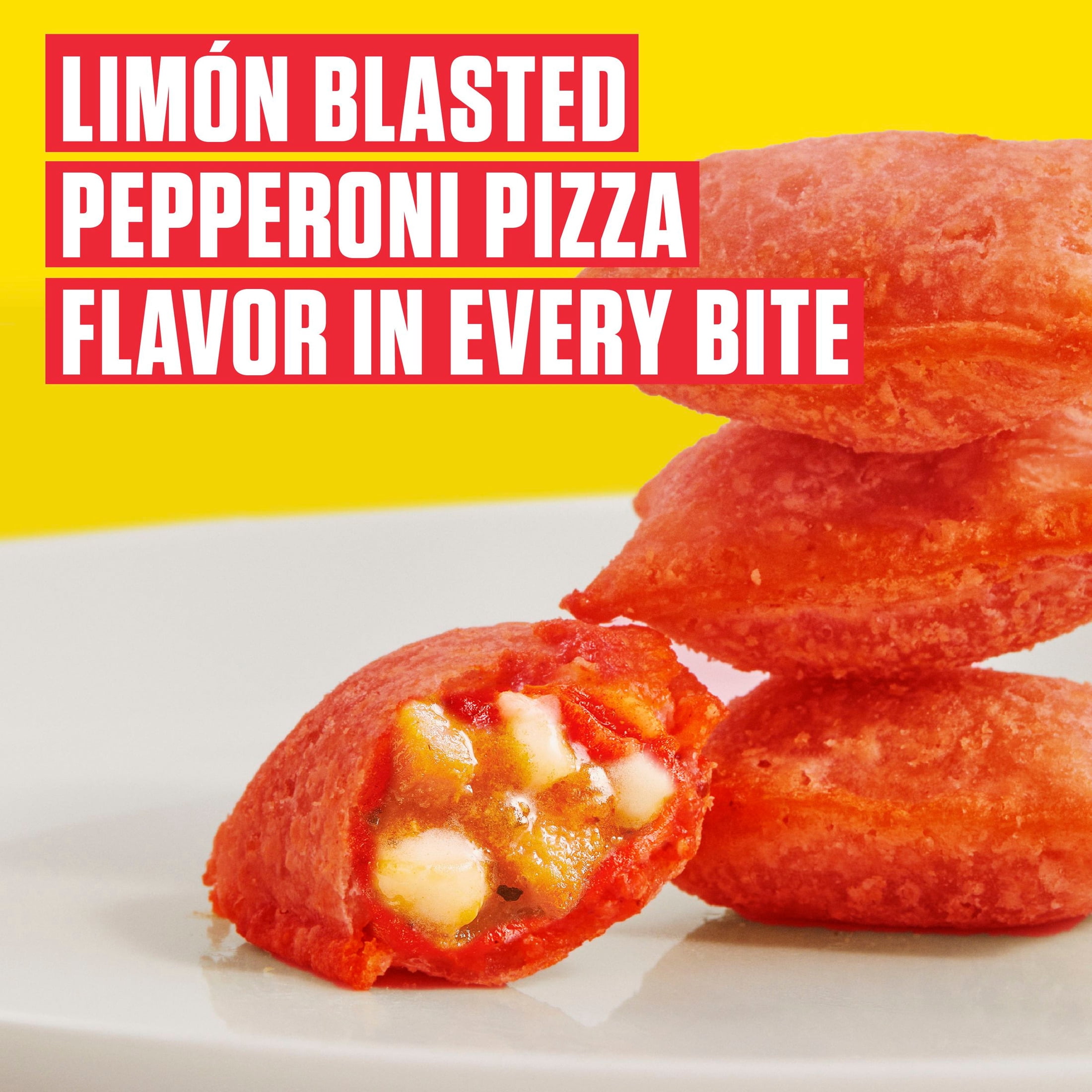 Totino's Pizza Rolls, Zesty Limón Blasted Pepperoni, Frozen Appetizers, 50 Rolls, 25.2 oz
