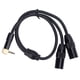 thumbnail image 2 of Cable Divisor En Y Macho XLR Doble De 1/8, 3,5mm, 1/8 Estéreo, 3 Pines, 0,5 M, Para Micrófono, Altavoces, Escenario, DJ, 2 of 7