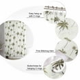 thumbnail image 5 of Summer Green Palm Trees on White Shower Curtain for Bathroom, Tropical Plants Seamless Waterproof Shower Curtains Washable Quick Dry with Hooks Bathtub Curtains 60x72 IN, 5 of 7