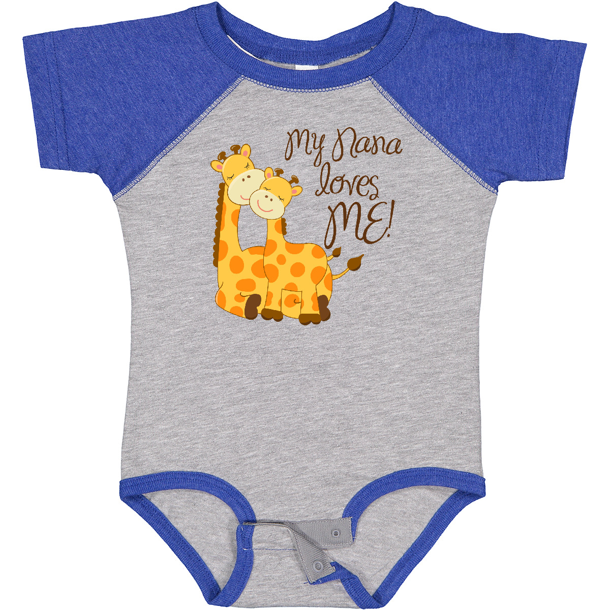 Inktastic My Nana Loves Me Boys or Girls Baby Bodysuit