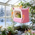 thumbnail image 5 of TIELUTT Parrot Warm Lined Winter Cold Proof Pet Nesting Boxes Outdoor Pethouses Hanging Pole Mount Pet Feeders for Outdoors Galvanized Pet for outside Pet for outside Hanging Window, 5 of 5