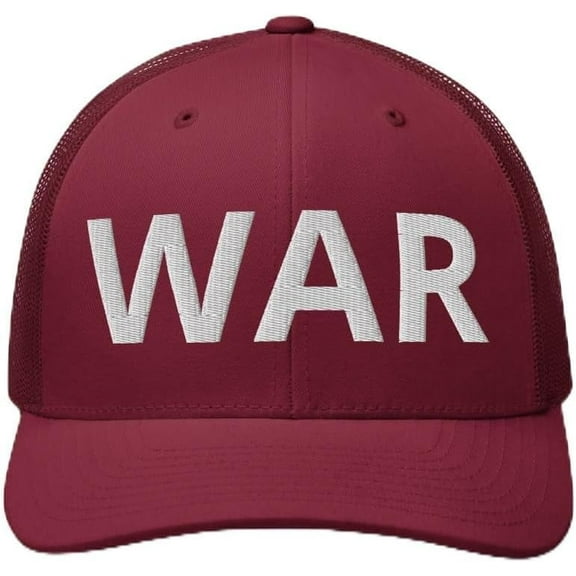 Dustin Poirier Marvin Hagler War Embroidered Trucker Hat War Hat Mesh Back Structured Cap