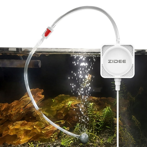 Mini Bomba Oxígeno Doméstica Pequeña Aire Silenciosa Rium 1 3 W Con Tubo Aqua