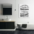 thumbnail image 2 of Stupell Industries What Happens In Bathroom Silly Decorated Typography Graphic Art Gallery Wrapped Canvas Print Wall Art, Design by Lettered and Lined, 2 of 7