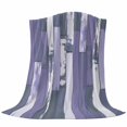 thumbnail image 6 of Purple Gray Blanket Soft Cozy Warm Throw Blanket for Couch, Plush Fuzzy Flannel Fleece Blankets for Sofa, Vintage Farmhouse Ombre Wooden Grain Bed Blankets Lightweight Gifts for Women, 40"x50", 6 of 9