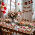 thumbnail image 5 of Pink Red Spring Floral Round 13 Inch Placemats Set of 4, Summer Botanical Tulip Vintage HeatResistant Non Slip Place Mats for Dining Table, Wipeable Braided Kitchen Table Mats for Housewarming, 5 of 9