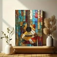 thumbnail image 6 of Abstract Mosaic Guitar Wall Art Canvas Painting，Suitable for Living Room， Bedroom， Office， Study， and Hotel Decoration., 6 of 8