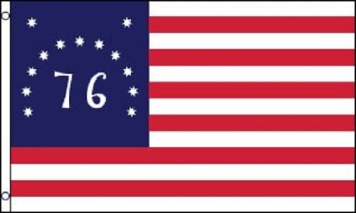 Drapeau Rectangulaire USA Avec Frange Et Insigne 7th Cavalry - Style Militaire, 1876 X 300 - Neuf Sous Blister