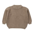 thumbnail image 3 of Chandail Tricoté pour Nouveau-Né et Tout-Petit Bébé, Garçon Fille, Automne Hiver, Chaud, Col Ras du Cou, Chandail, Hauts, Tenues, Vêtements, 3 of 7