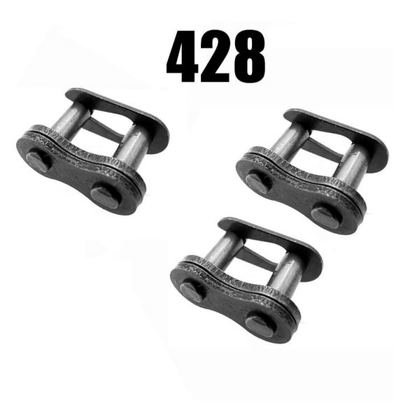 3 PCS 428 Chain Master Connecting Links for ATV Motocross Scooter Motorcycle Drivetrain Transmission Parts Metal