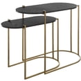 thumbnail image 2 of Uttermost Aztec Wood Nesting Tables in Ebony (Set of 2), 2 of 7