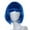 Blue, variant on CAKVIICA Masquerade Small Roll Bang Wig Short Straight Hair Wig BU Wigs, Blue 11.4 inch