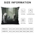 thumbnail image 5 of COMIO  White Wolf Throw Pillow Covers for Couch Sofa Bed, Wolves Howling Decorative Pillows Cushion Covers, Animal Wolves Mountain Moon Wolf Pillow Inserts Not Included, 5 of 5