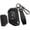 Black Metal Frame-long-black, variant on Compatible Key Fob Cover for Jeep Grand Cherokee Dodge Charger Challenger Durango Journey Dart Chrysler 300 Key Case Holder Protector Metal Keychain